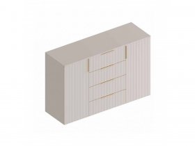 Комод с 4 ящ., 2створ. «Тефия» (тефия/софт сантьяго) в Легостаево - legostaevo.mebel-nsk.ru | фото