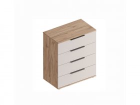 Комод с ящиками Сицилия (дуб альпийский/тефия) в Легостаево - legostaevo.mebel-nsk.ru | фото