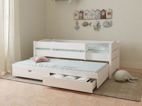 Кровать двухуровневая с ящиками «Лапландия» в Легостаево - legostaevo.mebel-nsk.ru | фото