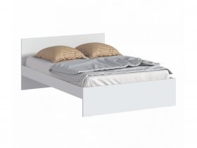 Кровать двуспальная 1,4м Бруклин СБ-3353 (белый) в Легостаево - legostaevo.mebel-nsk.ru | фото