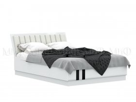 Кровать двуспальная с подъем.мех. 1,6м Магнолия в Легостаево - legostaevo.mebel-nsk.ru | фото