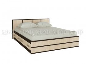 Кровать двуспальная Сакура 1,4 м в Легостаево - legostaevo.mebel-nsk.ru | фото