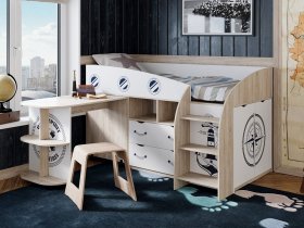 Кровать комбинированная «Немо» в Легостаево - legostaevo.mebel-nsk.ru | фото