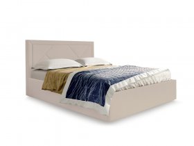 Кровать мягкая 1,6 Сиеста стандарт, вар.2 в Легостаево - legostaevo.mebel-nsk.ru | фото