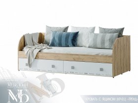 Кровать с ящиками Тренд КР-01 в Легостаево - legostaevo.mebel-nsk.ru | фото