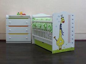 Кроватка детская Жираф с маятником в Легостаево - legostaevo.mebel-nsk.ru | фото