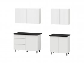 Кухонный гарнитур Эккервуд (2,0м) (SAFE) (белый) в Легостаево - legostaevo.mebel-nsk.ru | фото