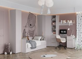 Модульная детская «Тефия» (тефия/софт сантьяго) в Легостаево - legostaevo.mebel-nsk.ru | фото