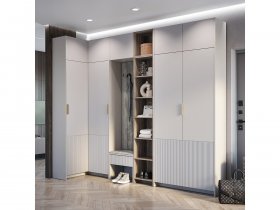 Модульная прихожая Пандора (кашемир/MF03) в Легостаево - legostaevo.mebel-nsk.ru | фото