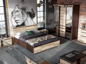 Модульная спальня Берген в Легостаево - legostaevo.mebel-nsk.ru | фото