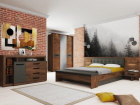 Модульная спальня Глазго в Легостаево - legostaevo.mebel-nsk.ru | фото