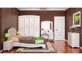 Модульная спальня Каролина в Легостаево - legostaevo.mebel-nsk.ru | фото