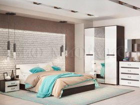 Модульная спальня Ким в Легостаево - legostaevo.mebel-nsk.ru | фото
