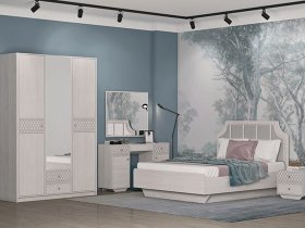 Модульная спальня Лоренцо в Легостаево - legostaevo.mebel-nsk.ru | фото