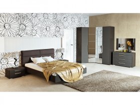Модульная спальня Наоми (джут/фон серый) в Легостаево - legostaevo.mebel-nsk.ru | фото