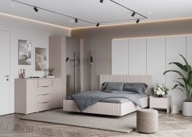 Модульная спальня «Тефия» (тефия/софт сантьяго) в Легостаево - legostaevo.mebel-nsk.ru | фото