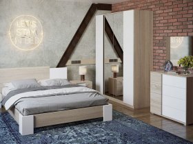 Модульная спальня «Валери» в Легостаево - legostaevo.mebel-nsk.ru | фото
