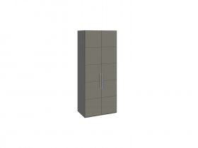 Шкаф для одежды с 2 дверями Наоми (джут/фон серый) СМ-208.07.03 в Легостаево - legostaevo.mebel-nsk.ru | фото