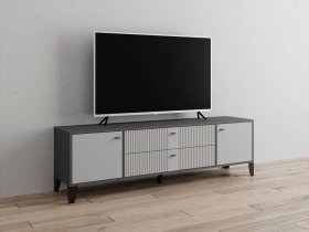 Тумба под ТВ Парус-10 (графит/светло-серый) в Легостаево - legostaevo.mebel-nsk.ru | фото