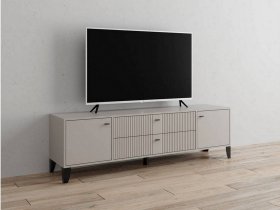 Тумба под ТВ Парус-10 (кашемир/сантьяго софт) в Легостаево - legostaevo.mebel-nsk.ru | фото